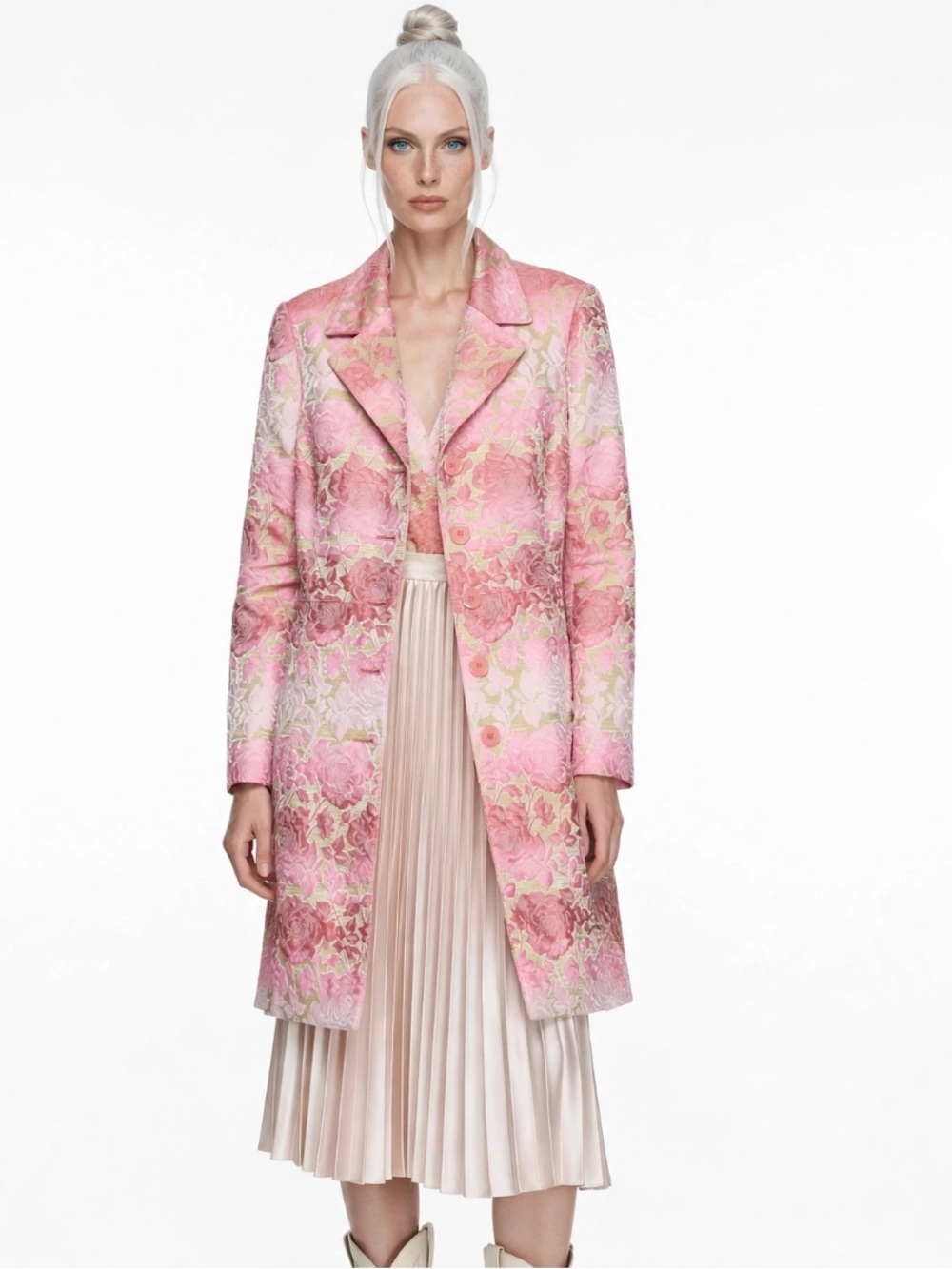 Bianca Nygard stunning brocade coat